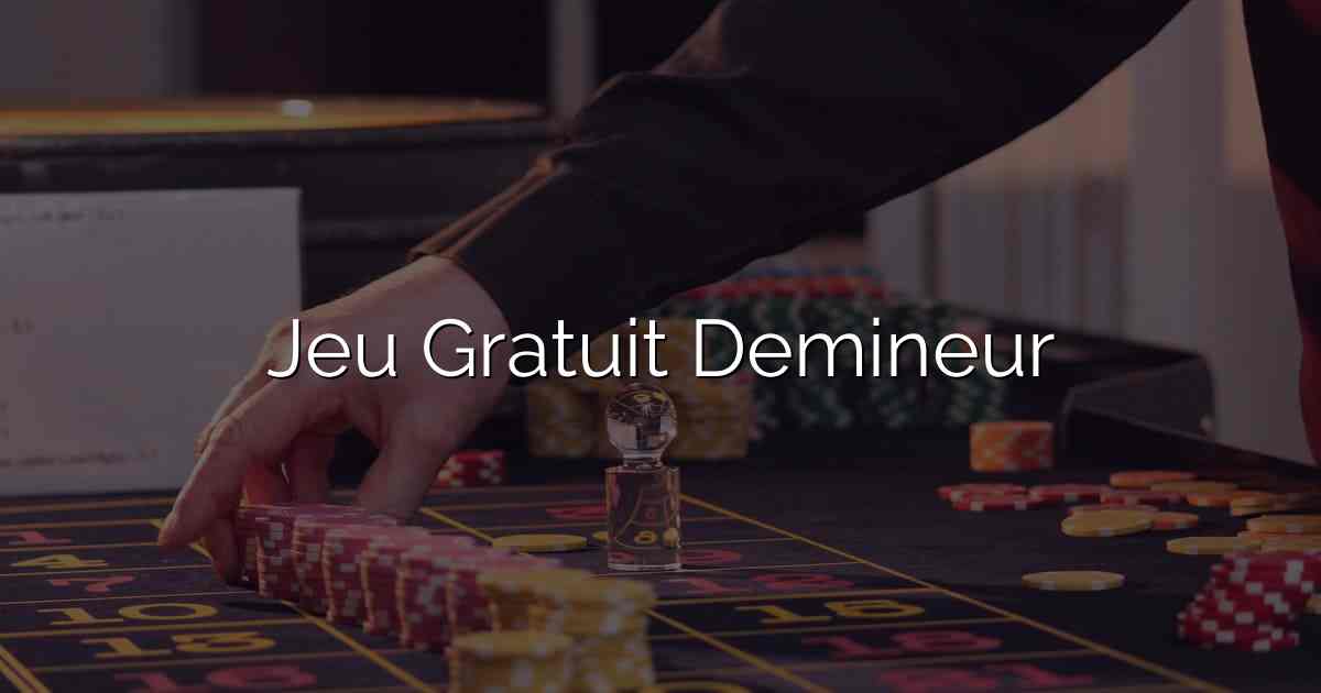 Jeu Gratuit Demineur